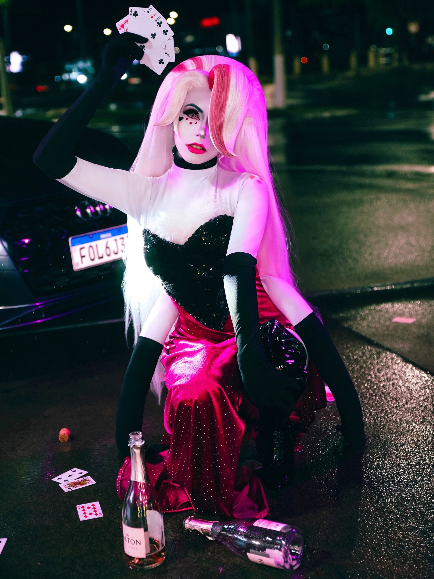 hazbin-hotel-helluva-boss-angel-dust cosplay contribution