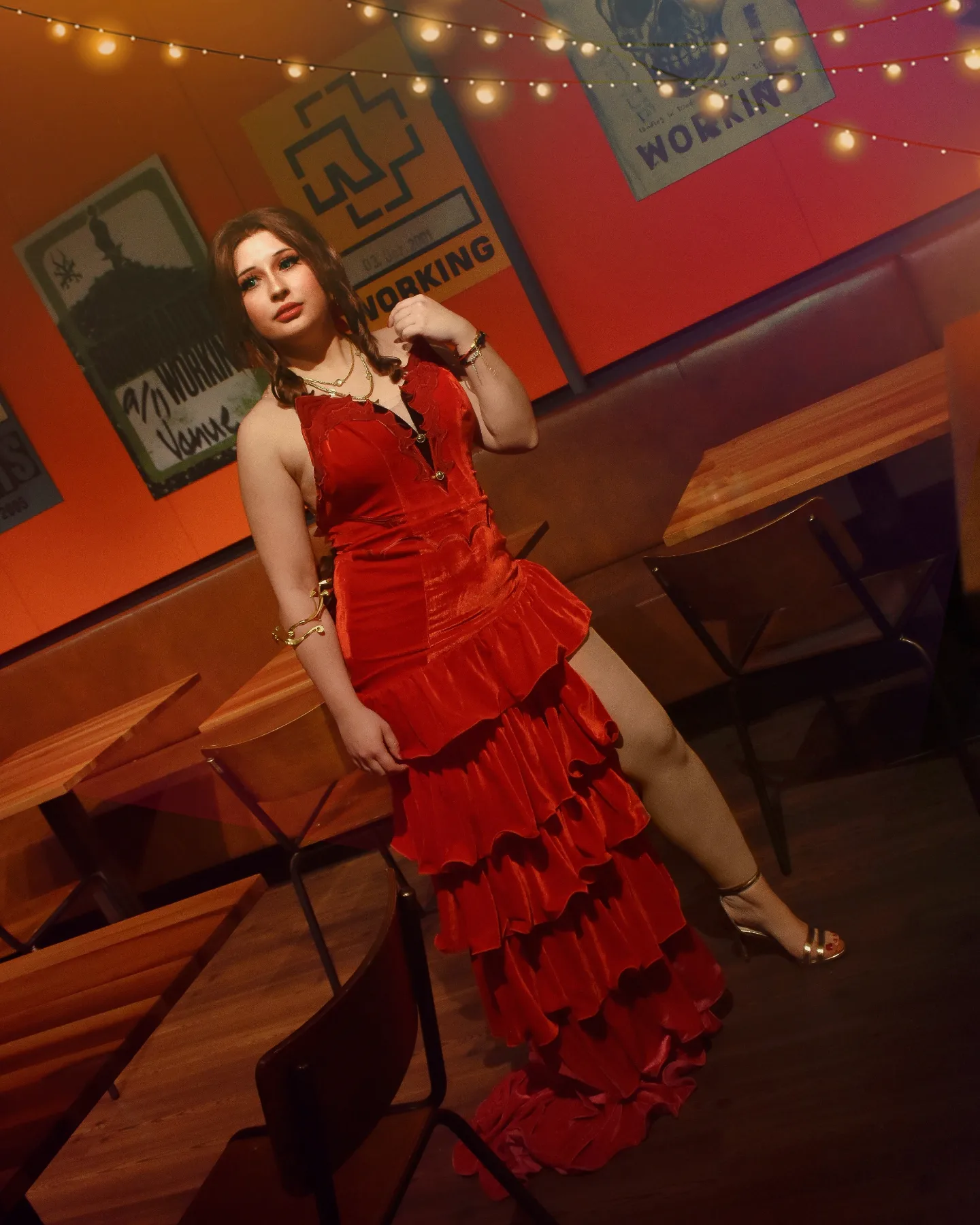 Aerith Gainsborough — WALL MARKET — PINK DRESS