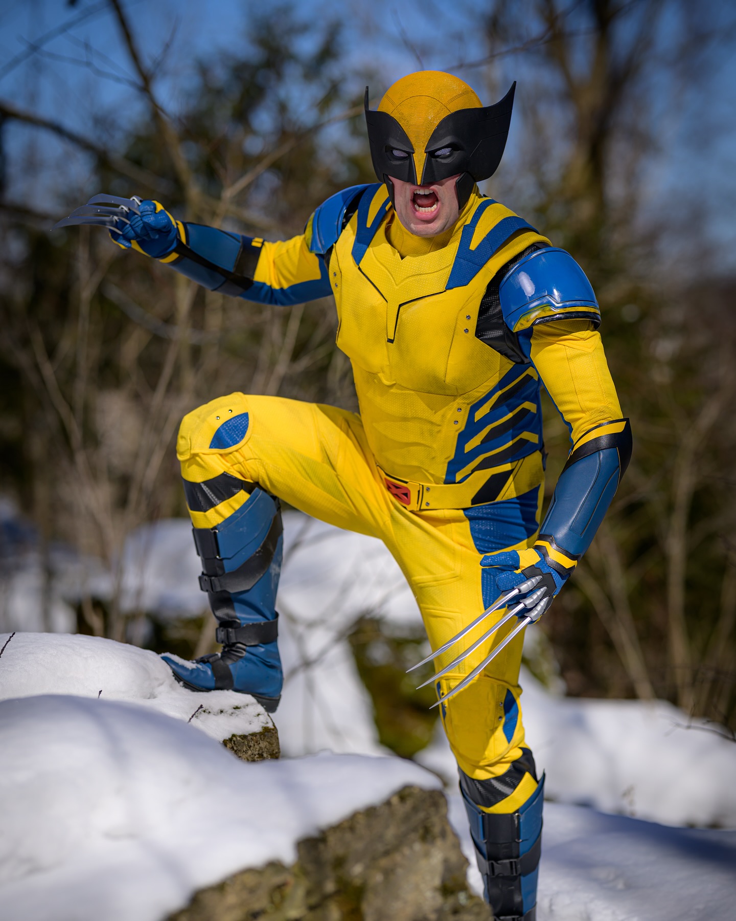 Wolverine (yellow suit & Logan) cosplay photo