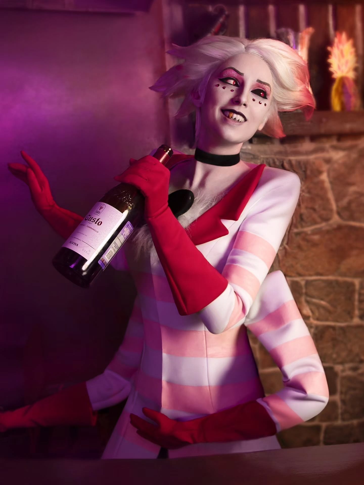 hazbin-hotel-helluva-boss-angel-dust cosplay contribution