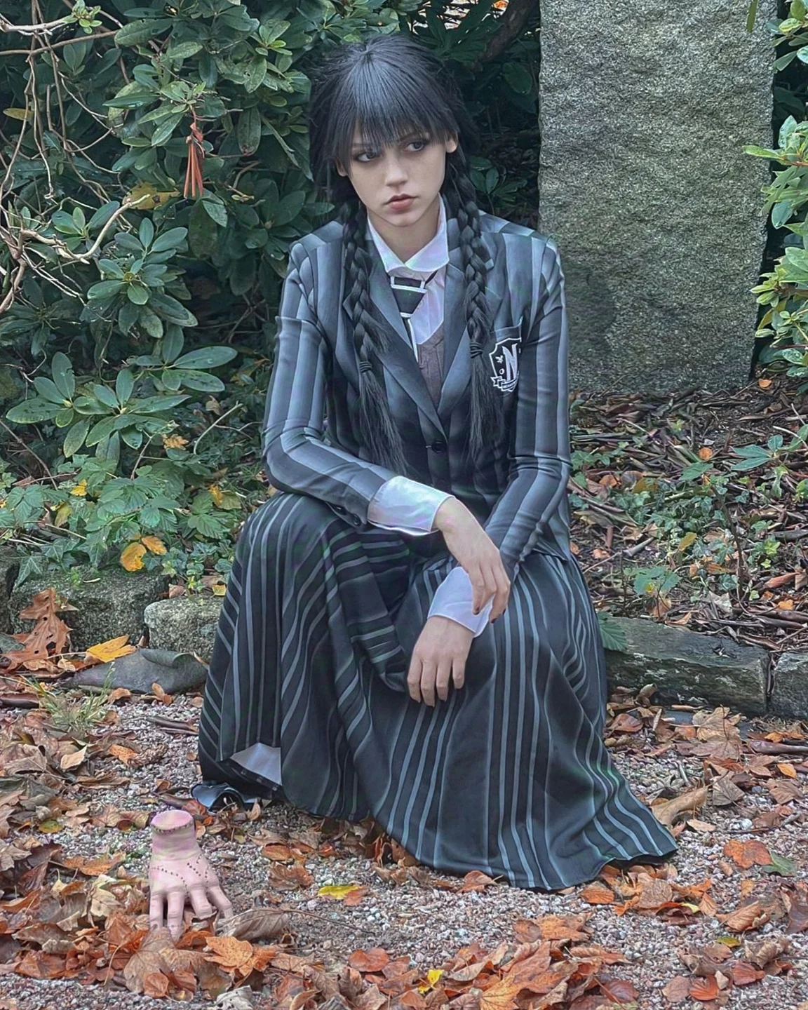 Wednesday Addams cosplay photo