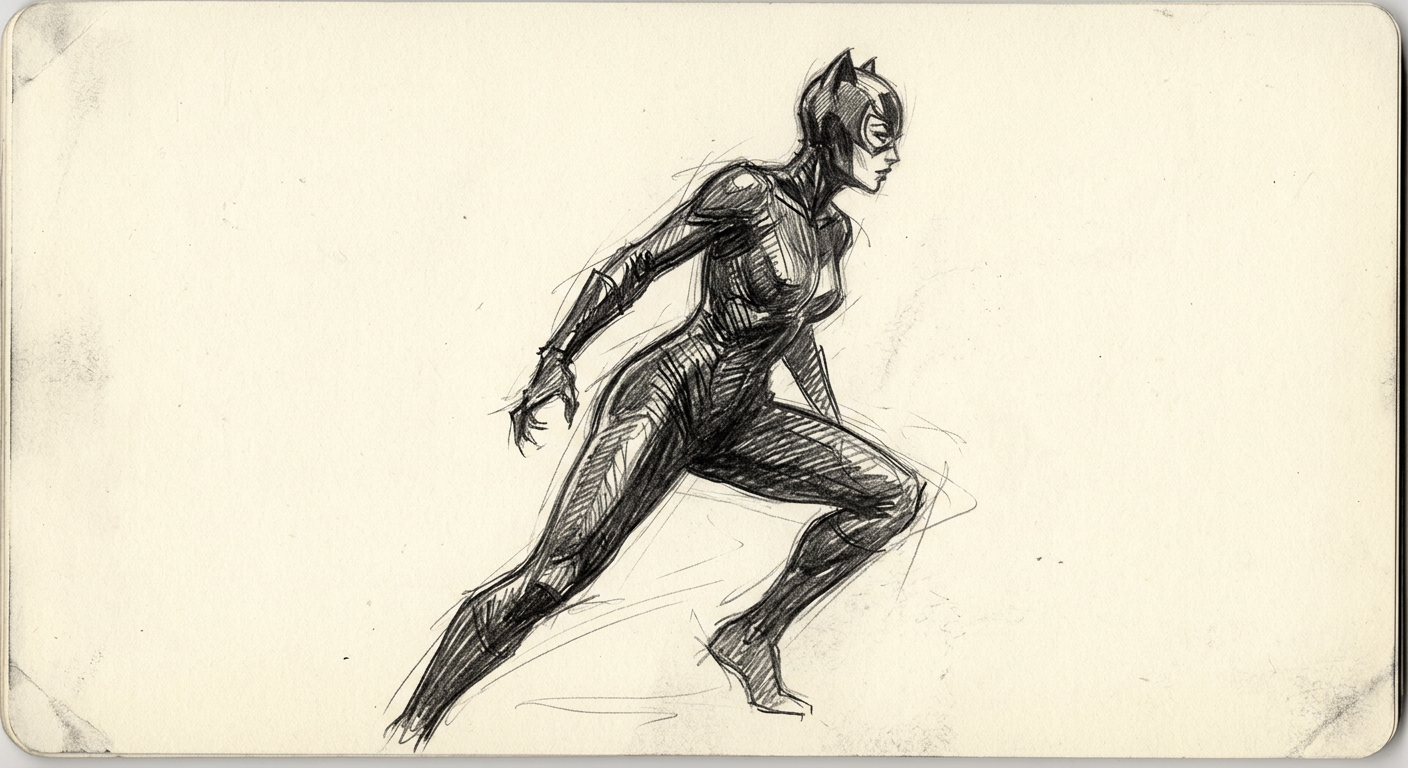 Catwoman sketch placeholder — sketch placeholder