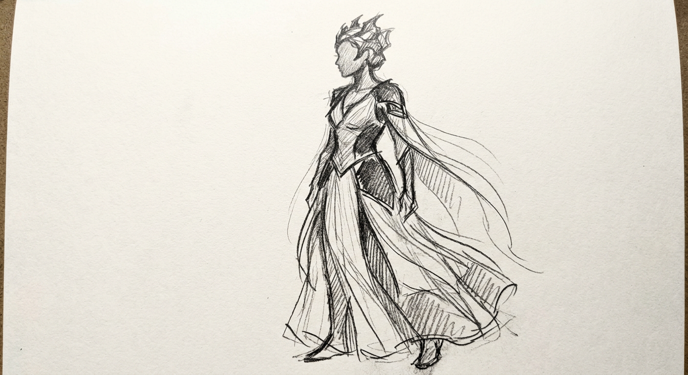 Daenerys Targaryen sketch placeholder — sketch placeholder
