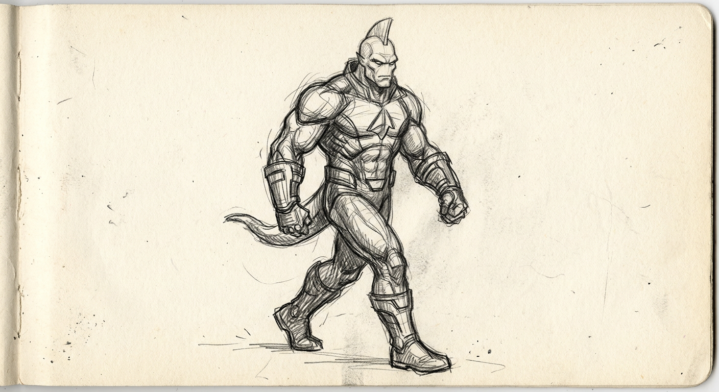 Allen the Alien sketch placeholder — sketch placeholder