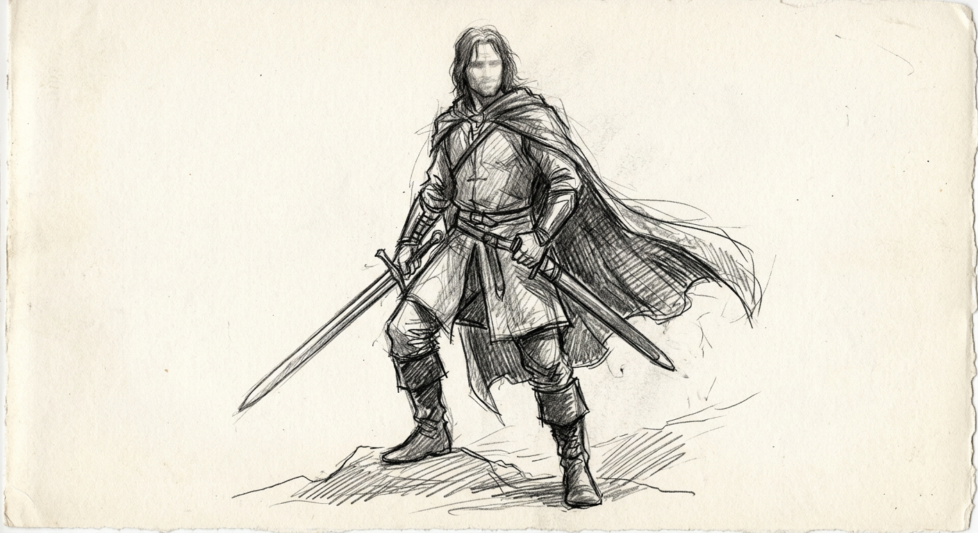 Aragorn sketch placeholder — sketch placeholder