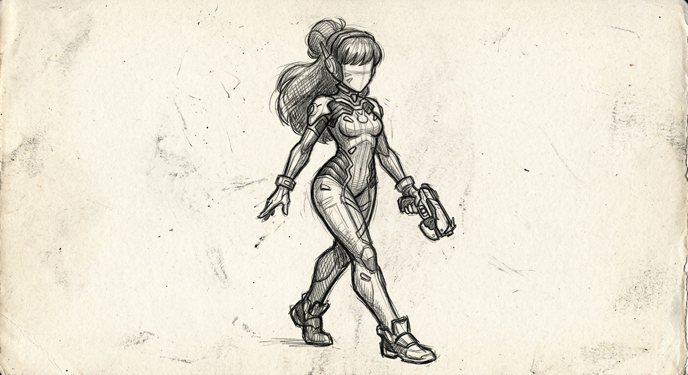D.Va sketch placeholder — sketch placeholder