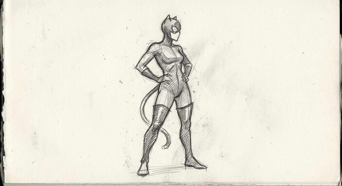 Ann Takamaki (Panther) cosplay reference — sketch placeholder