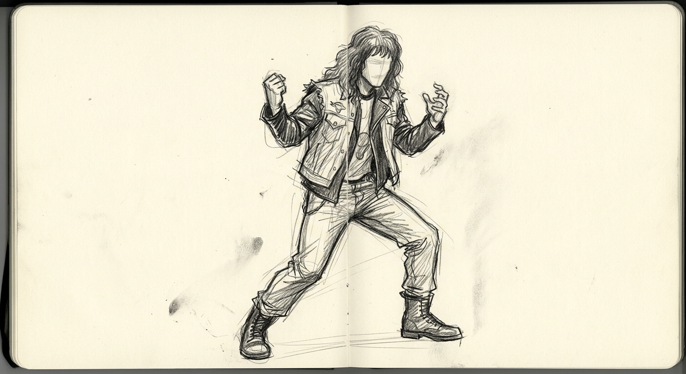 Eddie Munson sketch placeholder — sketch placeholder
